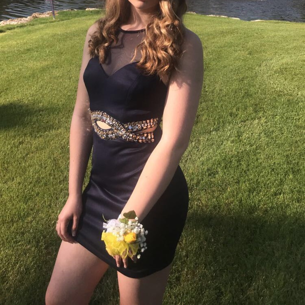 NAVY PROM DRESS!